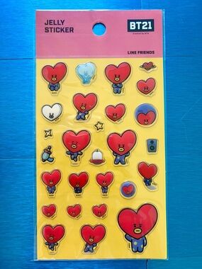 BT21 TATA Jelly Sticker Sheet